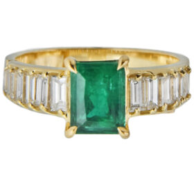 Columbian Emerald and Diamond Ring, 1.50 Carats
