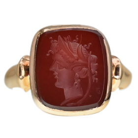 British Intaglio Ring of the Goddess Demeter