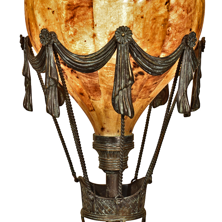 Vintage Style Hot Air Balloon Lamp Renaissance Antiques