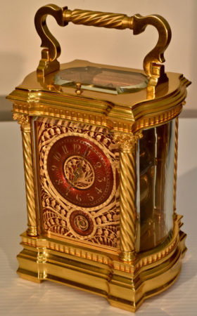 Red Enamel Carriage Clock