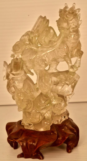 Chinese Quartz Crystal Carving