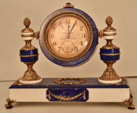 Lapis Lazulis Desk Clock