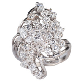 Diamond Cluster Ring