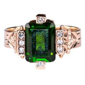 Rare Chrome Tourmaline Ring