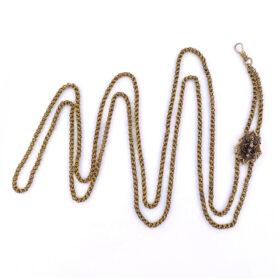 14K Yellow Gold Ladies Watch Chain with Slide