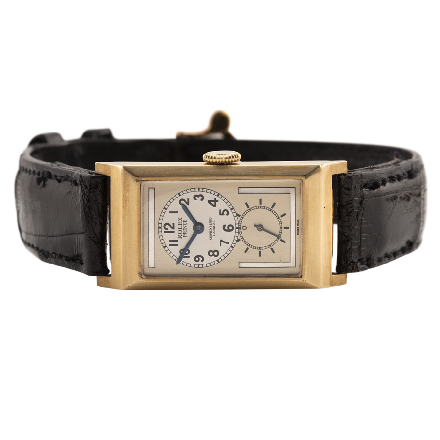 Rare Rolex 9K Yellow Gold Prince Wrist Watch - Renaissance Antiques