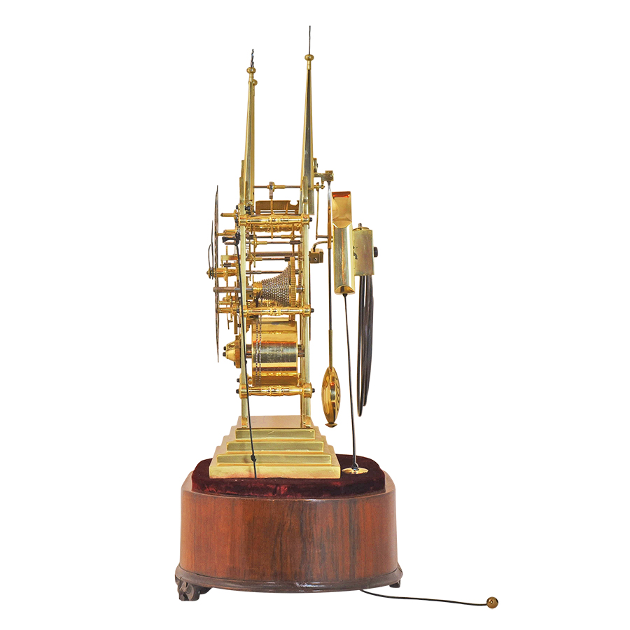 English Litchfield Cathedral Skeleton Clock By Evans Of Hansworth Renaissance Antiques