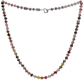 Beaded Multicolored Tourmaline Necklace