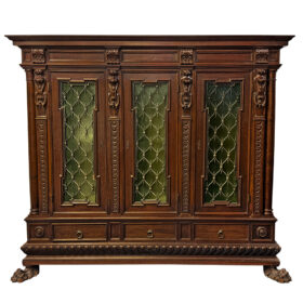 Italian Hand-Carved Walnut Cabinet