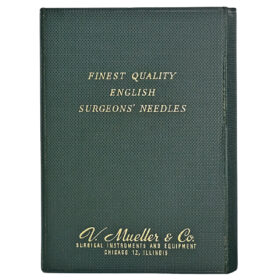 American-English Salesman Sample Set of Surgeons Needles in Book Form