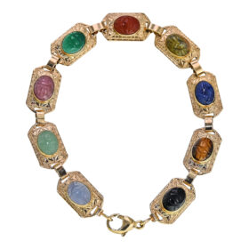 Scarab Bracelet in 10K Yellow Gold