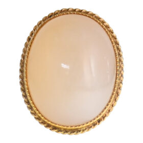 Vanilla Moonstone Ring, 30.25 Carats