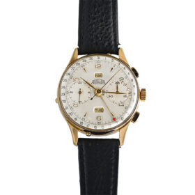 Angelus Chronodato Triple Calendar Chronograph Wristwatch
