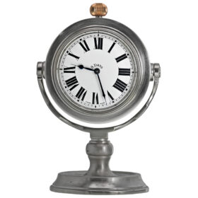 English Desk Clock and Barometer by J.W. Benson