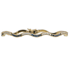Sapphire and Diamond Bracelet, 1.44-Carats