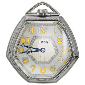 Art Deco Pocket Watch by Illinois Watch Company