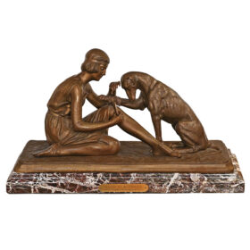 Bronze Sculpture After "Accident de Chasset" by Demétre Chiparus