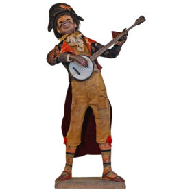 French Musical Automaton of a Monkey Playing the Banjo Attributed to Gustave Vichy