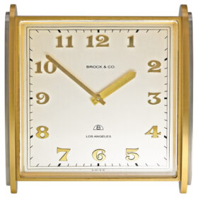 Art Deco Desk Clock By Brock & Co.