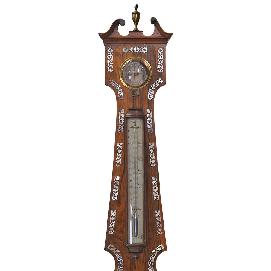 English Mercurial Banjo Barometer Renaissance Antiques