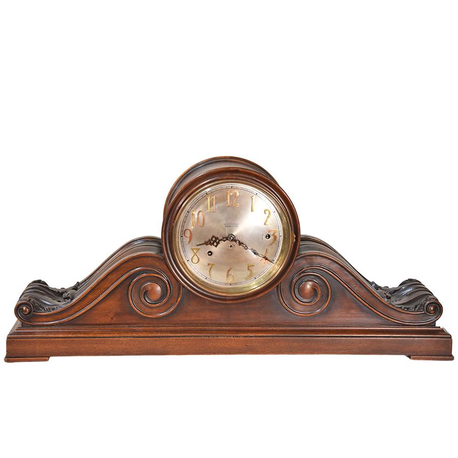 American Rare Seth Thomas Oversize Tambour Mantel Clock with