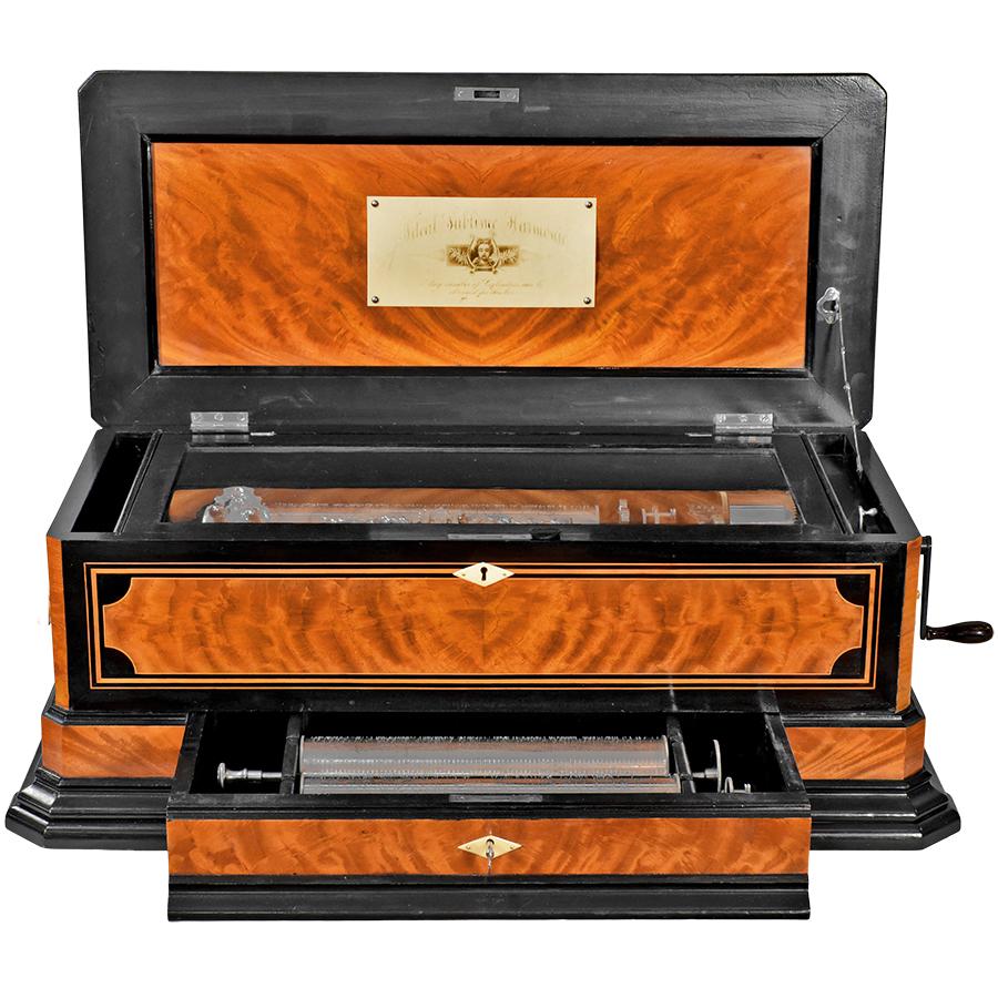 Swiss Interchangeable Cylinder Music Box by Mermod Freres