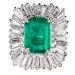 Emerald and Diamond Ring