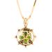 Four Leaf Clover Tsavorite Garnet Pendant