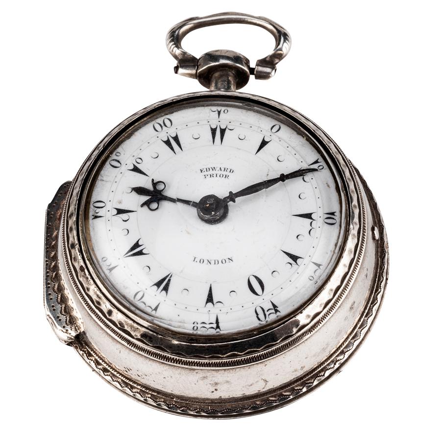 English Triple Case Pocket Watch by Edward Prior Renaissance Antiques