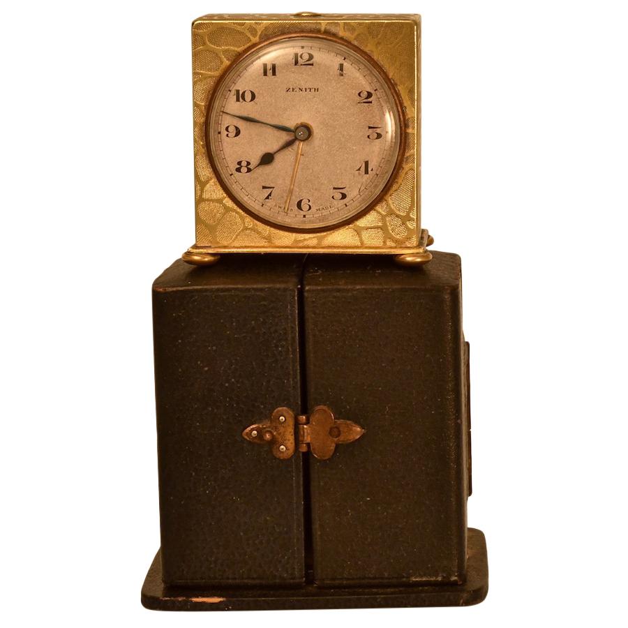 Swiss Zenith Travel Clock Renaissance Antiques