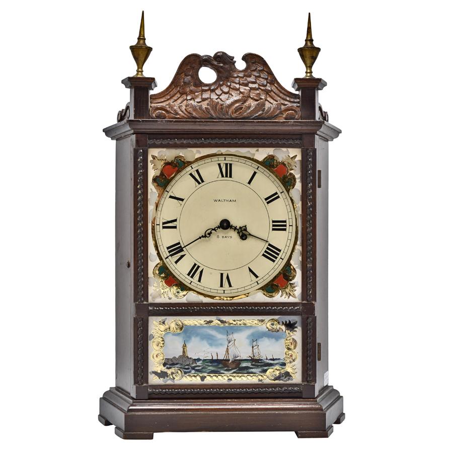 American Waltham Miniature Colonial Style Shelf Clock