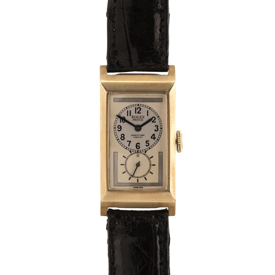 Rare Rolex 9K Yellow Gold Prince Wrist Watch - Renaissance Antiques