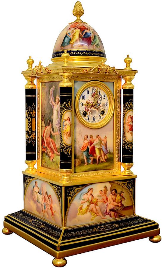 Austrian Royal Vienna Clock Renaissance Antiques