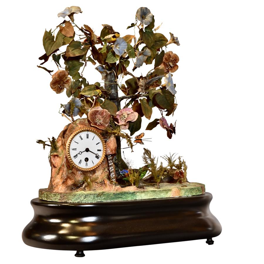 French Automaton Clock with Animated Birds - Renaissance Antiques